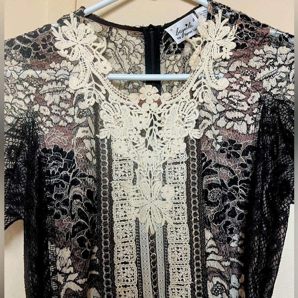 Byron Lars belted lace dress